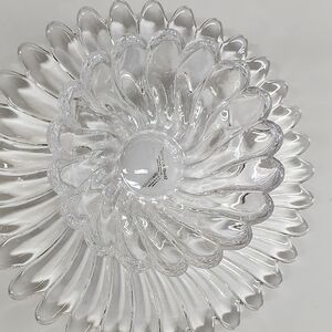 Elegant Clear Glass Decorative Plate